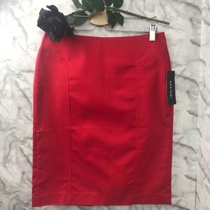 NWT Darjoni Red Pencil Skirt